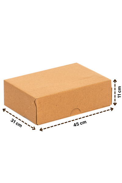 E-Ticaret Kargo Kutusu 4 Nokta Kraft 45x31x11 cm