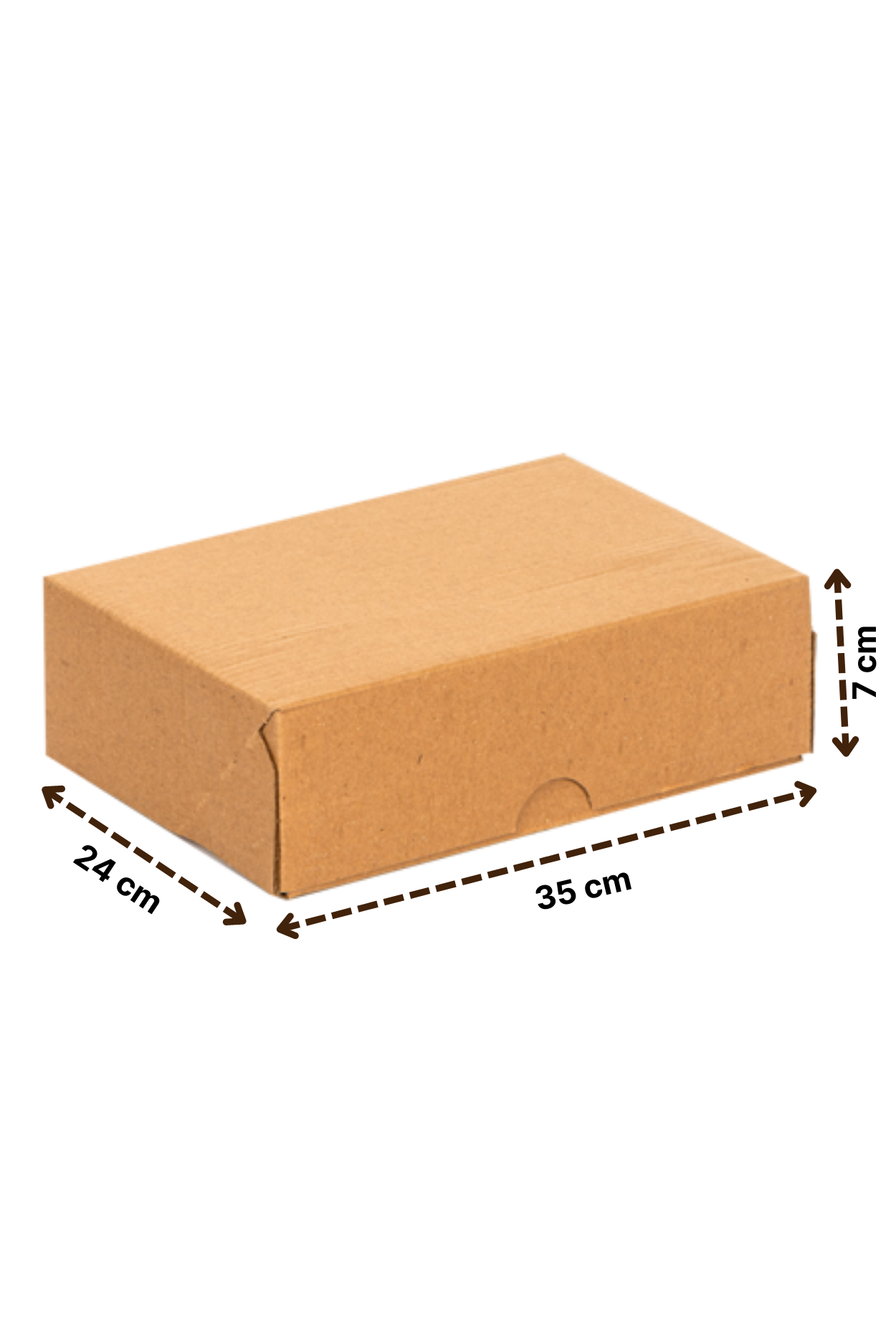E-Ticaret Kargo Kutusu 4 Nokta Kraft 35x24x7 cm