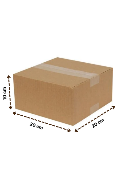 Tek Oluklu Koli 20x20x10 cm 10 Adet