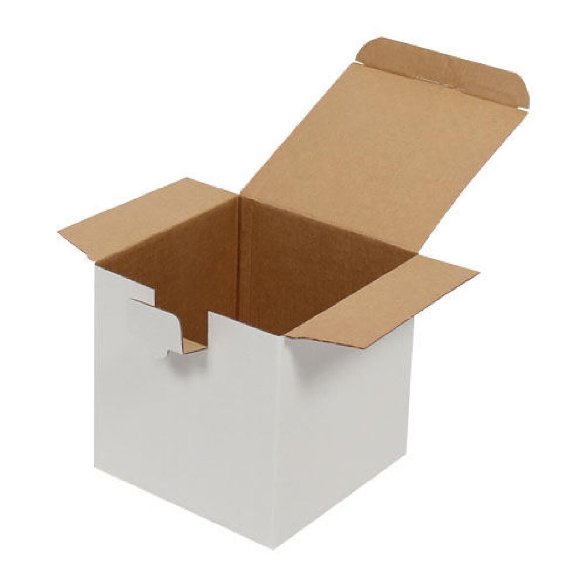 E-Ticaret Kargo Kutusu 14x14x14 cm Beyaz Kraft