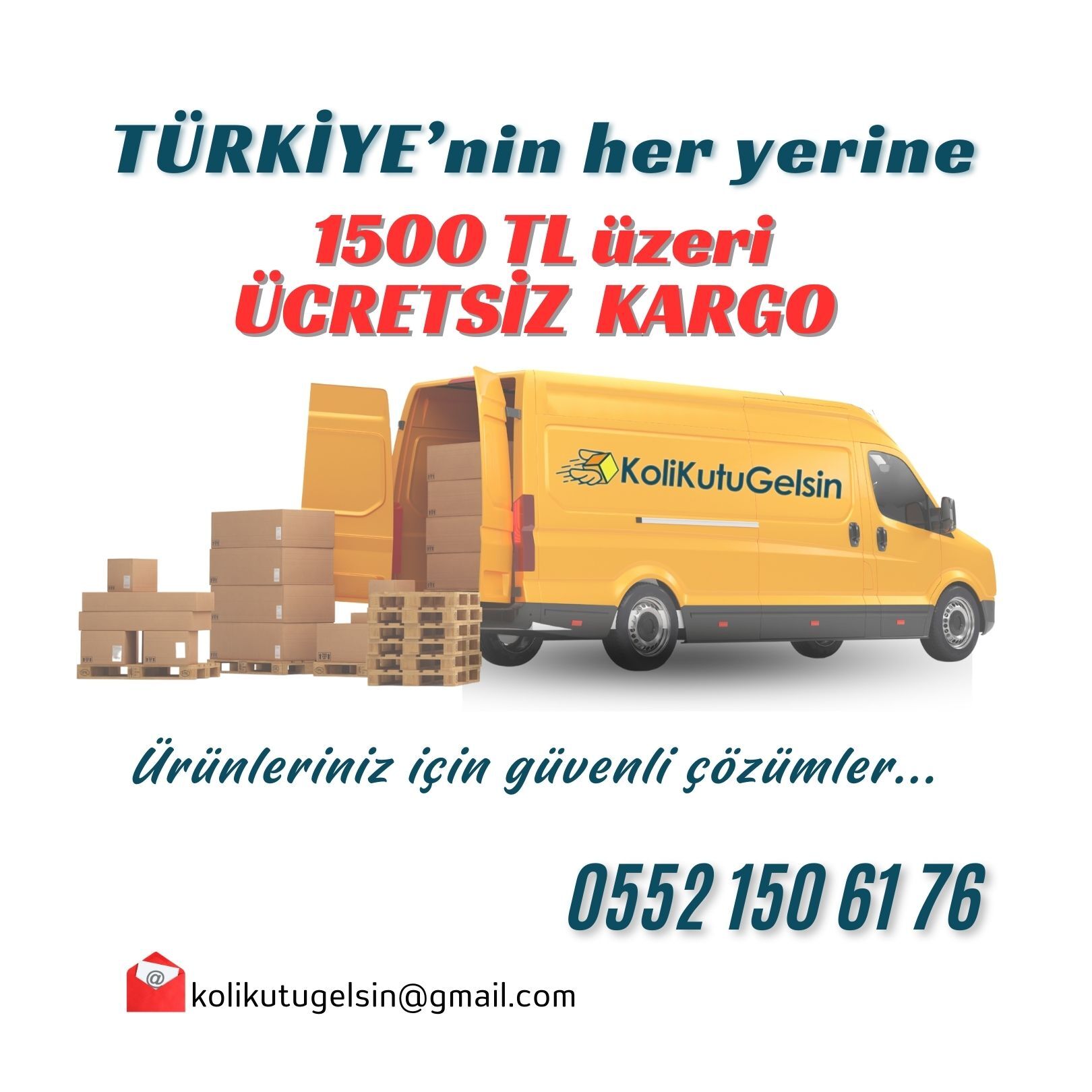 1500 TL Üstü Ücretsiz Kargo